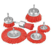 Load image into Gallery viewer, Nylon Polishing Brush Set Abrasive Cleaning Brush Metal Surface Rust &amp; Paint Removal Restoration Polishing DIY Home Craftsmen Power Drill Brush Attachments

