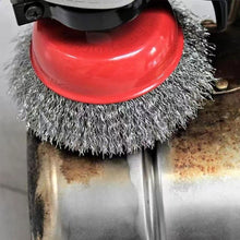 Load image into Gallery viewer, 5/8-11 Thread Adapter Rust Removal Polishing Brush Set Multi-Size Bowl Shape Steel Wire Metal Cleaning Brush Angle Grinder Welding Cleanup Toolbox Essential
