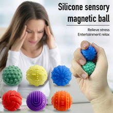 Load image into Gallery viewer, Silicone Sensory Magnetic Balls Soft Colorful Stress Relief Fidget Toy for Adults Kids ADHD Focus Aid Textured Office Desk Toy
