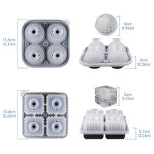 Load image into Gallery viewer, Silicone Ice Cube Tray Whiskey Ice Maker Mold Square Ice Block Tray for Home Bar Party Drinks Beer Kitchen Gadget
