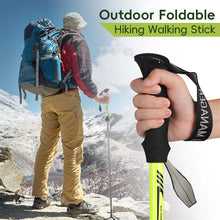 Load image into Gallery viewer, 1PC Outdoor Foldable Hiking Stick Multi-Functional Aluminum Alloy Anti-Slip Support Walking Stick Mountain Climbing And Hiking Equipment
