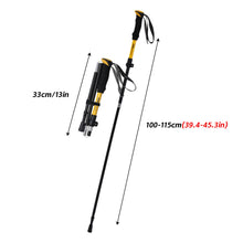 Load image into Gallery viewer, 1PC Outdoor Foldable Hiking Stick Multi-Functional Aluminum Alloy Anti-Slip Support Walking Stick Mountain Climbing And Hiking Equipment
