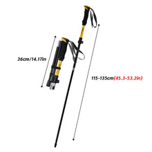 Load image into Gallery viewer, 1PC Outdoor Foldable Hiking Stick Multi-Functional Aluminum Alloy Anti-Slip Support Walking Stick Mountain Climbing And Hiking Equipment
