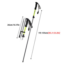 Load image into Gallery viewer, 1PC Outdoor Foldable Hiking Stick Multi-Functional Aluminum Alloy Anti-Slip Support Walking Stick Mountain Climbing And Hiking Equipment
