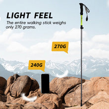 Load image into Gallery viewer, 1PC Outdoor Foldable Hiking Stick Multi-Functional Aluminum Alloy Anti-Slip Support Walking Stick Mountain Climbing And Hiking Equipment
