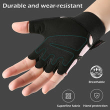 Load image into Gallery viewer, 1 Pair Sports Fitness Half-Finger Gloves Breathable Back Design Non-Slip Prevent Calluses Gloves For Yoga And Outdoor Cycling
