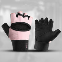 Load image into Gallery viewer, 1 Pair Sports Fitness Half-Finger Gloves Breathable Back Design Non-Slip Prevent Calluses Gloves For Yoga And Outdoor Cycling
