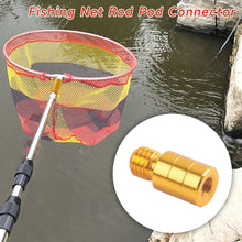 Load image into Gallery viewer, 1PC Fishing Landing Net Pole Quick-Change Adapter Aluminum Alloy Quick Release Anti-Loose Nut Outdoor Fishing Supplies
