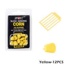 Load image into Gallery viewer, 8/12PCS European Style Carp Fishing Bait With Baffle Slow-Floating Dumbbell Shape Bait Artificial Corn Reverse Bottom Fishing Lures
