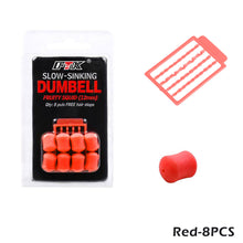 Load image into Gallery viewer, 8/12PCS European Style Carp Fishing Bait With Baffle Slow-Floating Dumbbell Shape Bait Artificial Corn Reverse Bottom Fishing Lures
