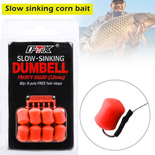 Load image into Gallery viewer, 8/12PCS European Style Carp Fishing Bait With Baffle Slow-Floating Dumbbell Shape Bait Artificial Corn Reverse Bottom Fishing Lures
