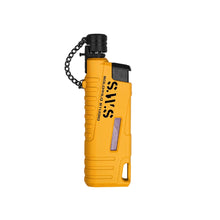 Load image into Gallery viewer, Retractable Inflatable Lighter Portable Windproof Direct Impact Blue Flame Jet Torch for Outdoor Camping BBQ
