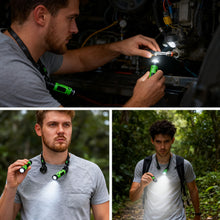 Load image into Gallery viewer, LED Neck Hanging Dual Lamps USB Charging Headlamp for Outdoor Camping and Night Cycling Emergency Repair Work Light
