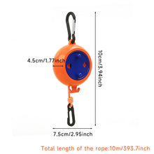 Load image into Gallery viewer, Portable Travel Clothesline Retractable No-Drill Hanging Rope with Hooks for Outdoor Camping Hotel Dormitory
