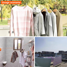 Load image into Gallery viewer, Portable Travel Clothesline Retractable No-Drill Hanging Rope with Hooks for Outdoor Camping Hotel Dormitory

