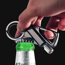 Load image into Gallery viewer, Multi-Functional Bottle Opener Kerosene Lighter Match With Hanging Buckle Outdoor Waterproof Emergency EDC Tool
