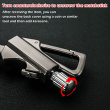 Load image into Gallery viewer, Multi-Functional Bottle Opener Kerosene Lighter Match With Hanging Buckle Outdoor Waterproof Emergency EDC Tool
