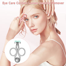Load image into Gallery viewer, Women Eye Care Contact Lenses Inserter Remover Plastic Soft Tip Tweezer Stick Wearing Tools Lens Accessories
