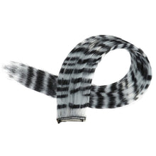 Load image into Gallery viewer, Stripe Printed Hair Colorful Long Straight Hair Pieces Synthetic Clip-in Hair Extensions Synthetic Straight Hair Wig for Daily Use Party
