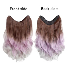 Load image into Gallery viewer, Long Hair Highlight Gradient Wig Piece Women's One-Piece Extension Natural Seamless Wig Volumizing for Increasing Straight Curly
