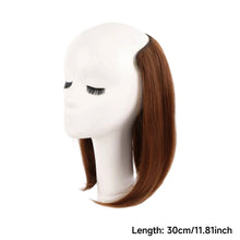 Load image into Gallery viewer, Synthetic Long Straight U-Shaped Half Head Wig Piece for Women Black Brown Clips in Hair Extension Natural Fake Hairpieces
