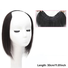 Load image into Gallery viewer, Synthetic Long Straight U-Shaped Half Head Wig Piece for Women Black Brown Clips in Hair Extension Natural Fake Hairpieces
