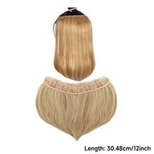 Load image into Gallery viewer, Synthetic Long Straight U-Shaped Half Head Wig Piece for Women Black Brown Clips in Hair Extension Natural Fake Hairpieces
