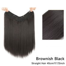 Load image into Gallery viewer, Wig Women's Long Hair One-piece U-shaped Extension Natural Invisible and Seamless Imitation Long Straight Hair Patch Wig
