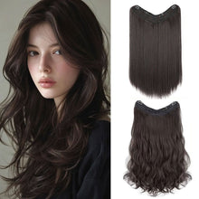 Load image into Gallery viewer, Wig Women's Long Hair One-piece U-shaped Extension Natural Invisible and Seamless Imitation Long Straight Hair Patch Wig
