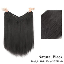 Load image into Gallery viewer, Wig Women's Long Hair One-piece U-shaped Extension Natural Invisible and Seamless Imitation Long Straight Hair Patch Wig
