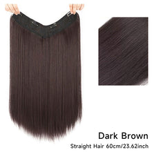 Load image into Gallery viewer, Wig Women's Long Hair One-piece U-shaped Extension Natural Invisible and Seamless Imitation Long Straight Hair Patch Wig
