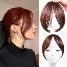Load image into Gallery viewer, Eight Character Bangs Hair Clip Women's Top Hair Replacement Fluffy Seamless Bangs Hair Clip Women Girl Wig False Hair Piece
