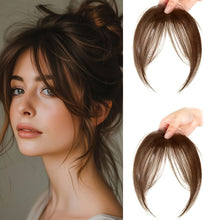 Load image into Gallery viewer, Eight Character Bangs Hair Clip Women's Top Hair Replacement Fluffy Seamless Bangs Hair Clip Women Girl Wig False Hair Piece
