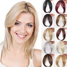 Load image into Gallery viewer, Eight Character Bangs Hair Clip Women's Top Hair Replacement Fluffy Seamless Bangs Hair Clip Women Girl Wig False Hair Piece

