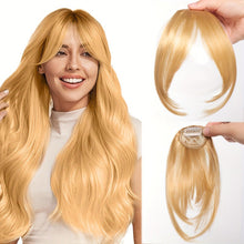 Load image into Gallery viewer, Eight Character Bangs Hair Clip Women's Top Hair Replacement Fluffy Seamless Bangs Hair Clip Women Girl Wig False Hair Piece
