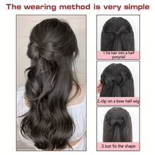 Load image into Gallery viewer, Bowknot Claw Clamp Shape Hair Bun Synthetic Clip in Hair Extensions Hair Accessories Suitable for Women's Daily Use
