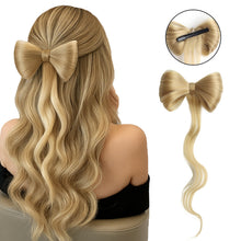 Load image into Gallery viewer, Bowknot Claw Clamp Shape Hair Bun Synthetic Clip in Hair Extensions Hair Accessories Suitable for Women's Daily Use
