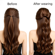 Load image into Gallery viewer, Bowknot Claw Clamp Shape Hair Bun Synthetic Clip in Hair Extensions Hair Accessories Suitable for Women's Daily Use
