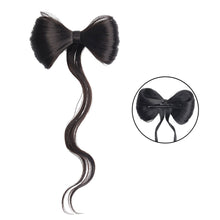 Load image into Gallery viewer, Bowknot Claw Clamp Shape Hair Bun Synthetic Clip in Hair Extensions Hair Accessories Suitable for Women's Daily Use

