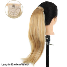 Load image into Gallery viewer, Half Up Half Down Ponytail Extension Set Long Flipped Out Clip on Hair Extensions Versatile Style Women Ponytail Wig Hairpieces
