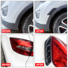 Load image into Gallery viewer, 2Pcs Carbon Fiber Car Headlight Eyebrow Decals Car Fender &amp; Tail Light Vinyl Wrap Automotive Body Side Wind Blade Stickers Adhesive Trim
