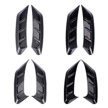 Load image into Gallery viewer, 2Pcs Carbon Fiber Car Headlight Eyebrow Decals Car Fender &amp; Tail Light Vinyl Wrap Automotive Body Side Wind Blade Stickers Adhesive Trim
