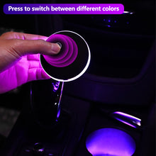 Load image into Gallery viewer, Universal Car LED Triangle Window Light 7-Color RGB Ambient Lighting Motion Sensor Control Interior Atmosphere Lamp

