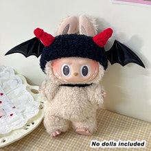 Load image into Gallery viewer, Miniature Halloween Hand-knitted Magic Academy Style Costume with Hat Scarf for 17cm Labubu Cute DIY Doll Clothes Lovely Outfit Gifts
