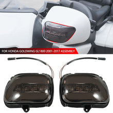 Load image into Gallery viewer, Pair Motorcycle Indicators Turn Signal light Side LED Rear Rearview Mirror Turn Signal Fit For Honda Goldwing GL1800 2001-2017 Assembly
