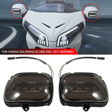 Load image into Gallery viewer, Pair Motorcycle Indicators Turn Signal light Side LED Rear Rearview Mirror Turn Signal Fit For Honda Goldwing GL1800 2001-2017 Assembly
