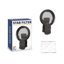 Load image into Gallery viewer, 52mm Rotatable Adjustable Phone Star Filter Lens Firelight Lens for Jewelry Accessories Night Photography Sparkling Effect Capture
