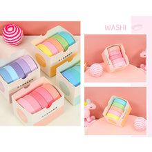 Load image into Gallery viewer, Card Lover 5 Rolls Basic Series Journal Colourful Washi Tape Scrapbooking Morandi Color Masking Tape Journaling Material
