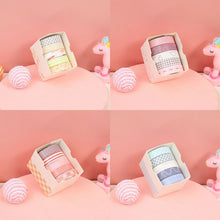 Load image into Gallery viewer, Card Lover 5 Rolls Basic Series Journal Colourful Washi Tape Scrapbooking Morandi Color Masking Tape Journaling Material
