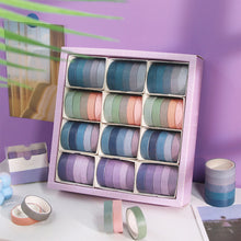 Load image into Gallery viewer, Card Lover 5 Rolls Basic Series Journal Colourful Washi Tape Scrapbooking Morandi Color Masking Tape Journaling Material
